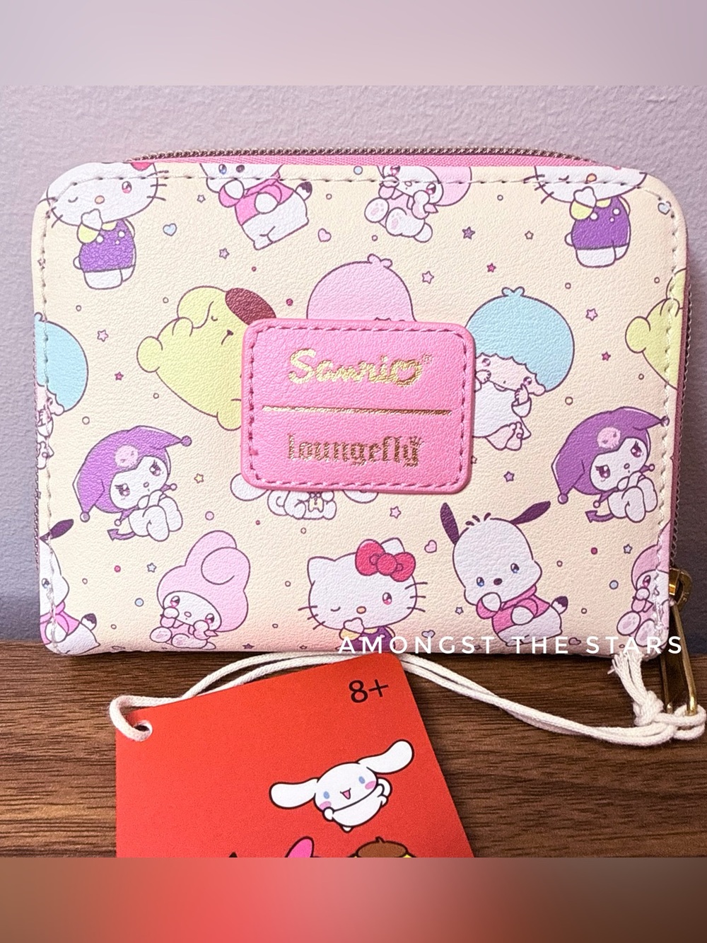 Loungefly Sanrio Hello Kitty & Friends Kawaii Missing You Zip Around Medium Wall